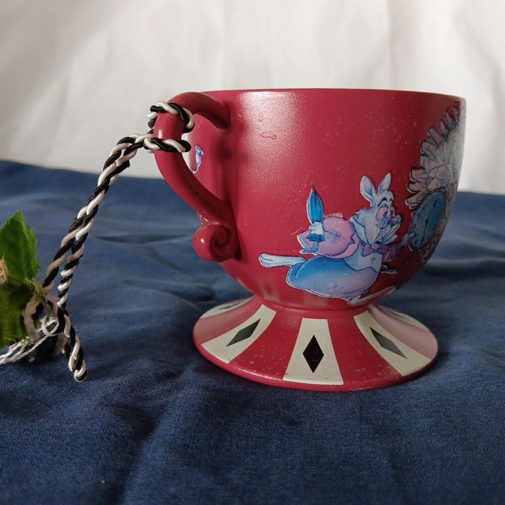 Disney Disney Parks Alice in Wonderland Hand Painted Teacup Ornament Decoupage - Picture 8 of 16